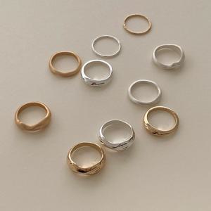 Bold in week ring set R 06 은반지 커플반지 여성반지 링 ring