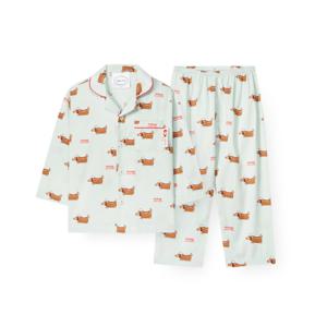 [롯데백화점]아동 G103 핫도그까미유 긴소매 파자마 세트 OR25FKGEG103