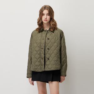 [본사] 베타 코듀로이 카라 자수 퀼팅 점퍼_SAJP31561KA