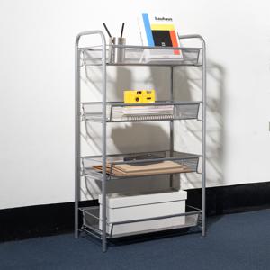 라키 철제 메쉬 4단 스탠드 선반 DF927274