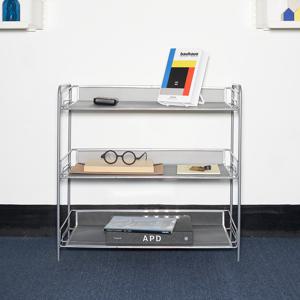 라키 철제 메쉬 3단 와이드 스탠드 선반 DF927275