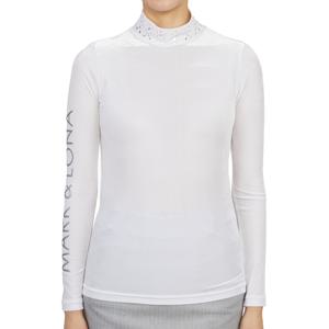 골프웨어 여성 목폴라 긴팔티셔츠 MLW 2D AU05 WHITE