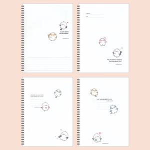 오목눈이 PP 스프링 노트 3000 4권 1세트