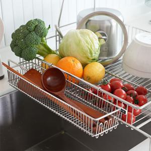 한국도자기리빙  에르노바 스텐 304 2단 확장형 한뼘 식기건조대 멀티바스켓