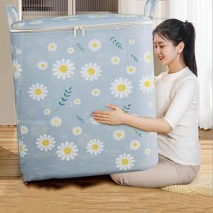 이불가방 꽃무늬 대용량 수납 보관 정리함 패딩 옷 박 수납정리함 수납함 수납박스 옷정리함