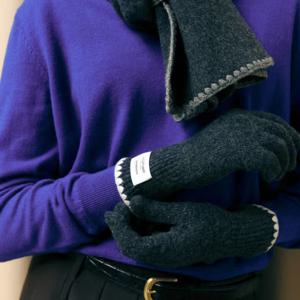 그레이 배색포인트 울혼방 장갑 JAGV5F681 G3