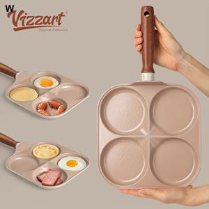 비자트우브 IH 프라이팬 4구 에그팬 인덕션프라이팬 계란말이프라이팬 후라이프라이팬