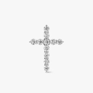 [7번] [기은세 착용]14K 랩다이아 십자가 팬던트 S