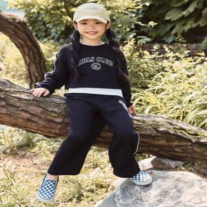 MKE3PT2201 여아 테마 클래식캠퍼스 테리투웨이 스웨트팬츠