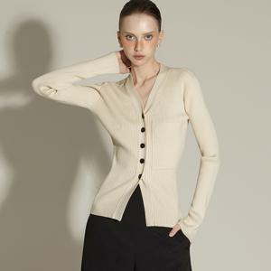 J2910 슬림 골지 가디건