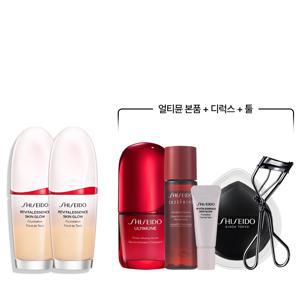 시세이도 리바이탈에센스 스킨 글로우 파운데이션 듀오세트