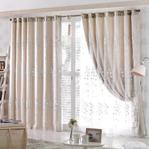 [지나송] 루나 자수레이스 이중암막커튼 풀세트