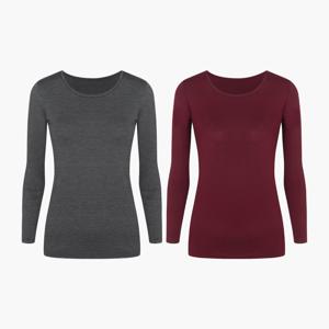 비비안 판도라 여성 편한 기모 스판 발열 내복 내의 상의 긴팔