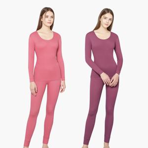 순면 40수 골지 여성 보온 내의 겨울 내복 상하 세트