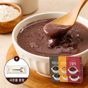 단팥죽 단호박죽 흑임자죽 6박스 골라담기 [+찹쌀떡] / 전통죽 동지팥죽 간편식 아침대용
