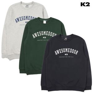 남성용 간절기 루즈핏 맨투맨 플라이워크바시티맨투맨 KMU24243 JS