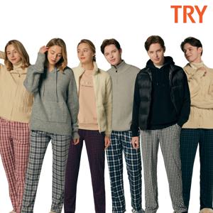 [방송히트]2차 부드러운 남녀 9부 파자마 홈웨어 팬츠 3종