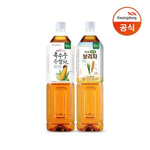 옥수수수염차 1.5L 6pet + 밀싹보리차 1.5L 6pet/차