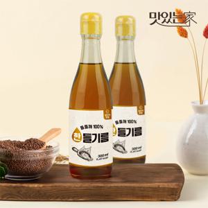 [김선교장인]국내착유 100% 통들깨 들기름 300ml 2병 참기름 외