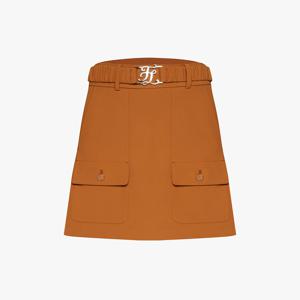 로고 벨트세트 스커트 (베이지)