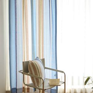 오리고 한 장 커튼 면20수 컬러오브브리즈