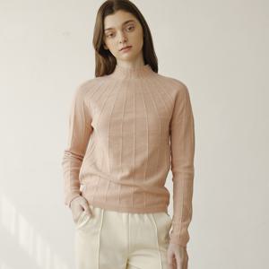 [최초가 158000원] 골지 포인트 디테일 반목 니트(2colors)_YJ10WQKPO33