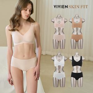 비비안 스킨핏 한줌브라 런닝형 4세트