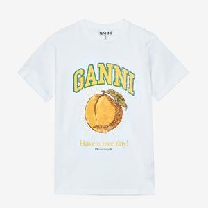 가니 피치 프린팅 티셔츠 T3529