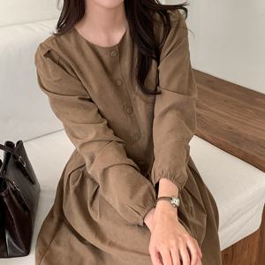 [제작] 아우터와 같이 입기 좋은 롱 원피스 84719 빅사이즈 여성의류