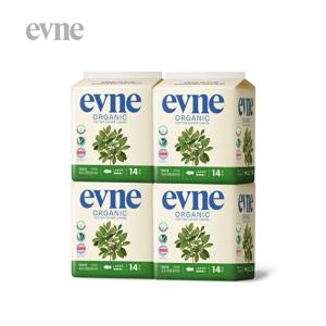 [4팩] 이브네 프리미엄 유기농 생리대 대형 14매x4팩