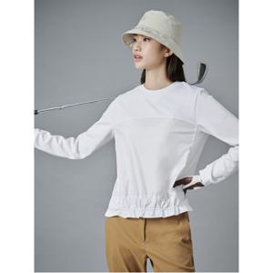 [24FW]여성 하이브리드 아노락 티셔츠  화이트