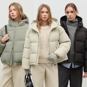 던스트 UNISEX HOODED LIGHT GOOSE DOWN JACKET_UDJU4D133