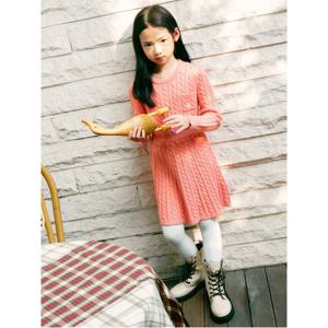 [30%OFF]클래식 케이블 니트 원피스 - 핑크(BI4971G02X)
