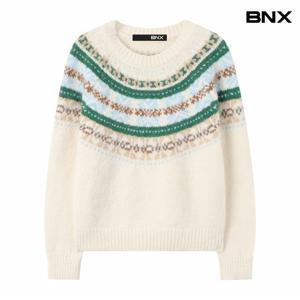 정상가:99,000원: ㅣ 노르딕 패턴 나그랑 루즈핏 니트 (BX4KP013L0)