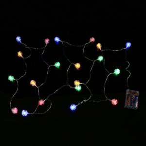 20구 눈송이 와이어 전구/ 3M 점멸 믹스컬러 장식전구