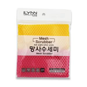 망사 그물망 주방 욕실 설거지 수세미 2매입 세원 망사수세미 그물망수세미 업소용수세미