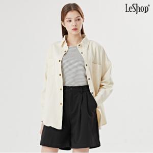 정상가:89,000원 | 비스코스 카라넥 코튼 박스핏 긴팔 셔츠 (DO3BA009A)