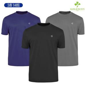 3장 1세트 [강정윤] 25년 남성 시원한 쿨링 사방스판 냉감 반팔티셔츠 CA3674853