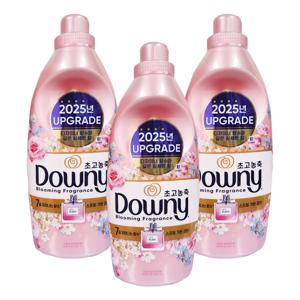 다우니 섬유유연제 생화향기 스프링가든 1L 3개 고농축섬유유연제