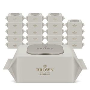 브라운 물티슈 헤리티지 아기물티슈 70매 캡형 10팩+10팩 고평량 저자극 물티슈