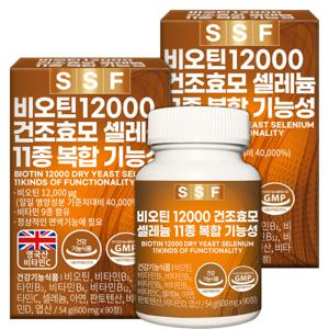 무부형제 비오틴 12000 6개월분(180정) 건조효모 셀렌 비타민B