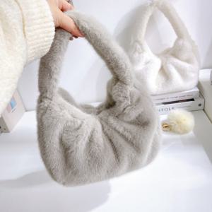 F2 겨울 밍크 페이크 퍼 털가방 손가방 여성 토트백 데일리 핸드백 숄더 양털 미니 토드백 가방 백 M822926