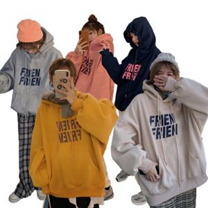 여성 오버핏 기모후드티 2XL 빅사이즈 2024 겨울 후드티 폴리 겨울 긴팔 티셔츠 OFS-WHD17