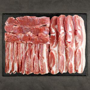 배터지는 돼지고기 모둠 900g 구이용   / 삼겹살+가브리살+갈매기살 (무료배송)