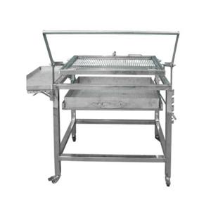 스테인리스 스틸 회전 바베큐 그릴 캠핑 야외 실외 생선구이