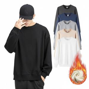 가을 겨울 남자 여자 기모 맨투맨 무지 긴팔 티셔츠 데일리