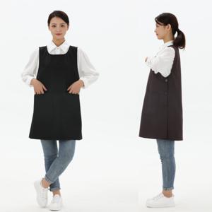 구김없는 포그니 투포켓 원피스형 앞치마