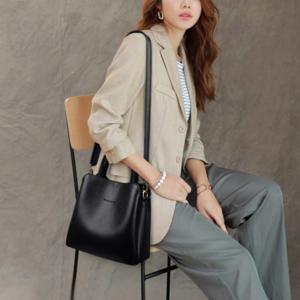 여성용 심플 고급 크로스백 토트백 숄더백