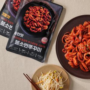 불소반쭈꾸미 500g 주꾸미볶음 양념쭈꾸미 불소반쭈꾸미 순한맛 HACCP인증제품 밀키트 캠핑 간편조리식품