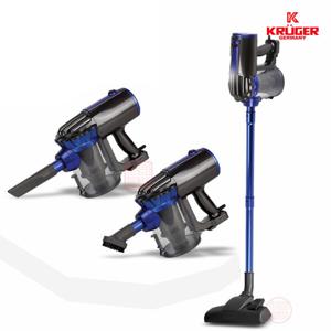 크루거 유선 진공 핸디 스틱형 미니 소형 청소기 KVC-1985 강력파워 사이클론 사무실 가정 등 다양한 공간